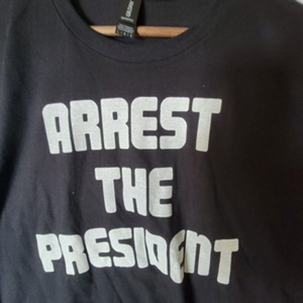 Arrest the President band t shirt  size large black
